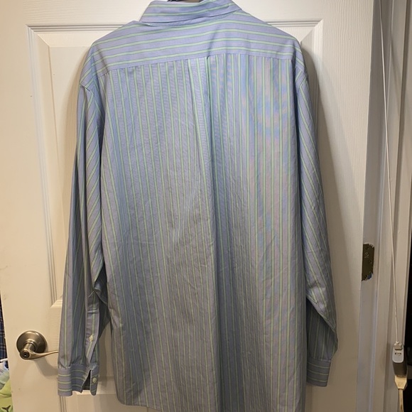 Brooks Brothers Long sleeve Button Down shirt 17.5 6/7 (XL 36/37) non-Iron - Picture 3 of 3